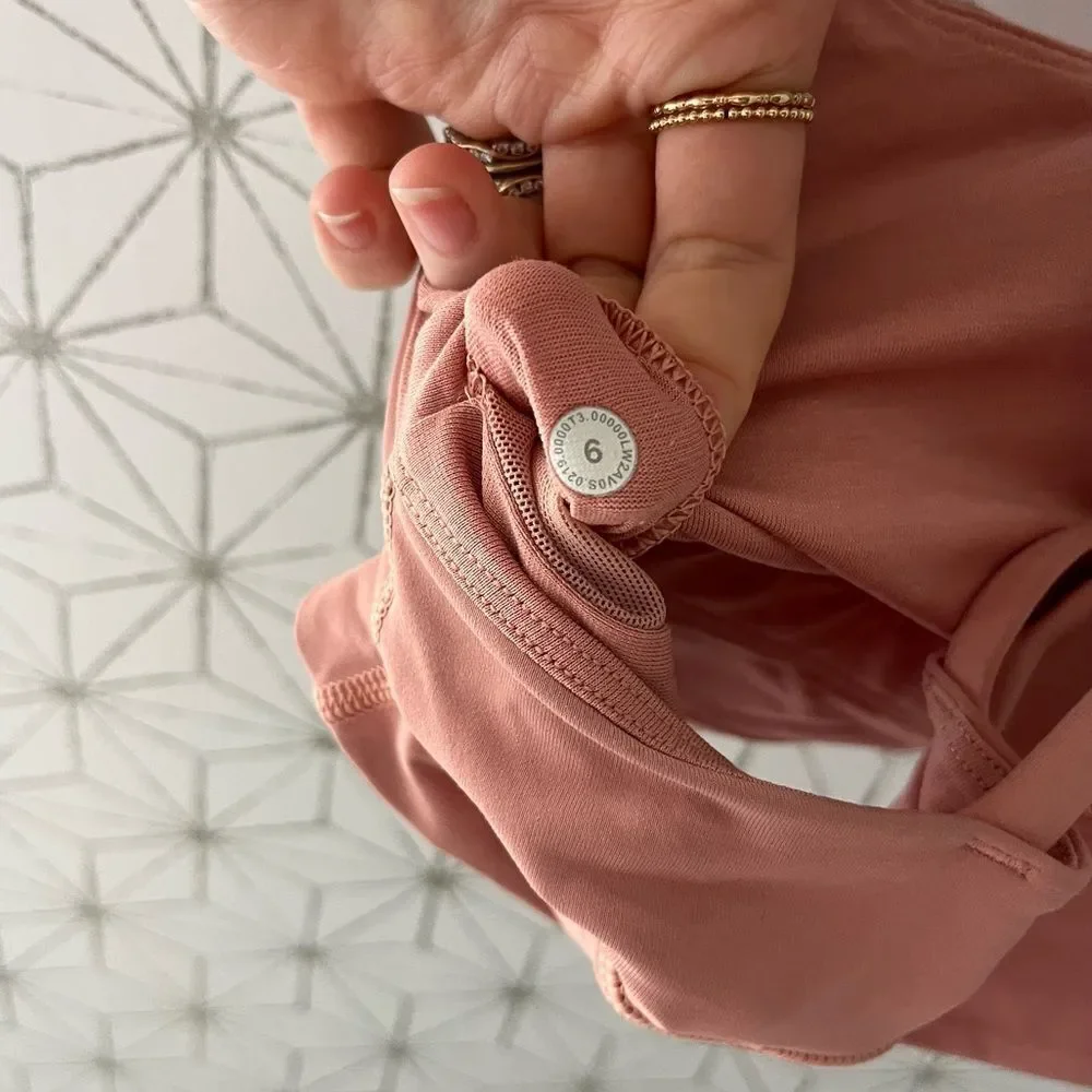 Lululemon Energy Bra *Long Line Peach Pink